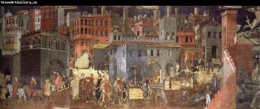 Ambrogio Lorenzetti The Effects of Good Government in the city